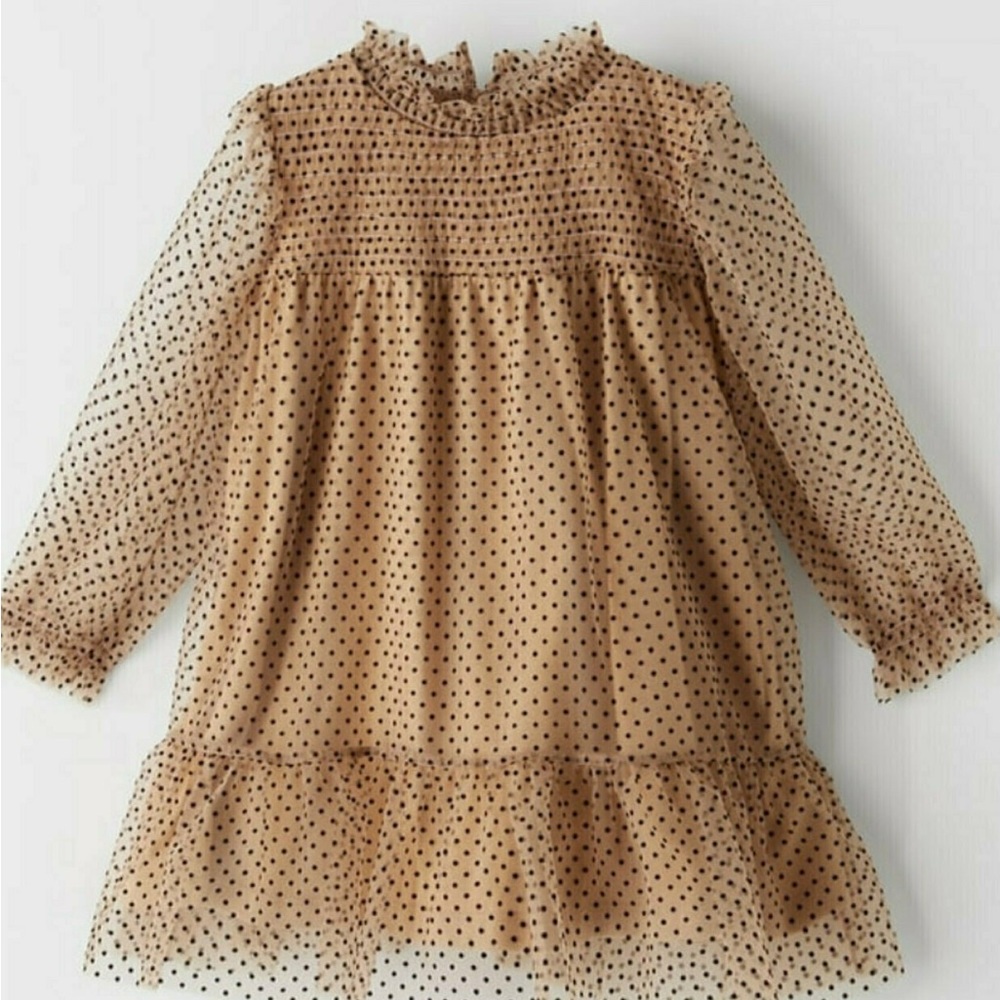 Zara tulle polka dot dress